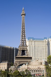 Eiffeltårnet ved Hotel Paris i Las Vegas